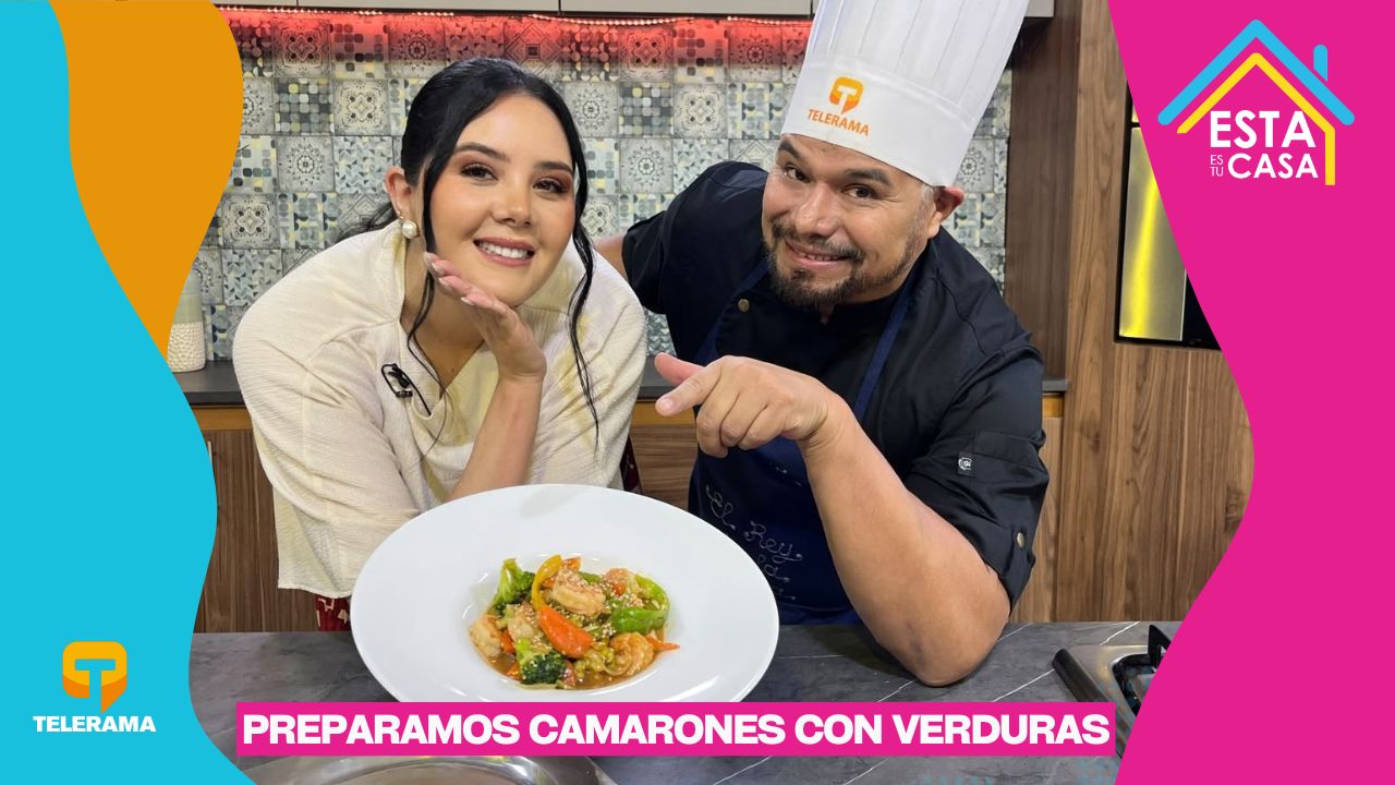 Preparamos camarones con verduras